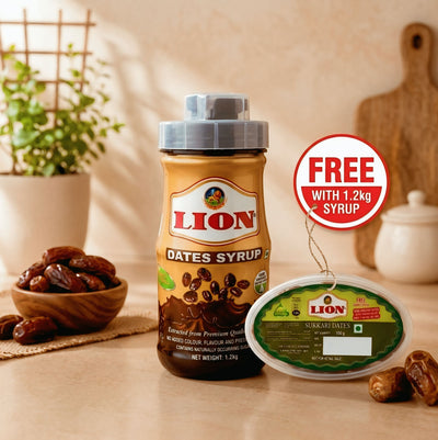 Lion Dates Syrup | No Added Sugar | Healthy Syrup for Milk, & kids