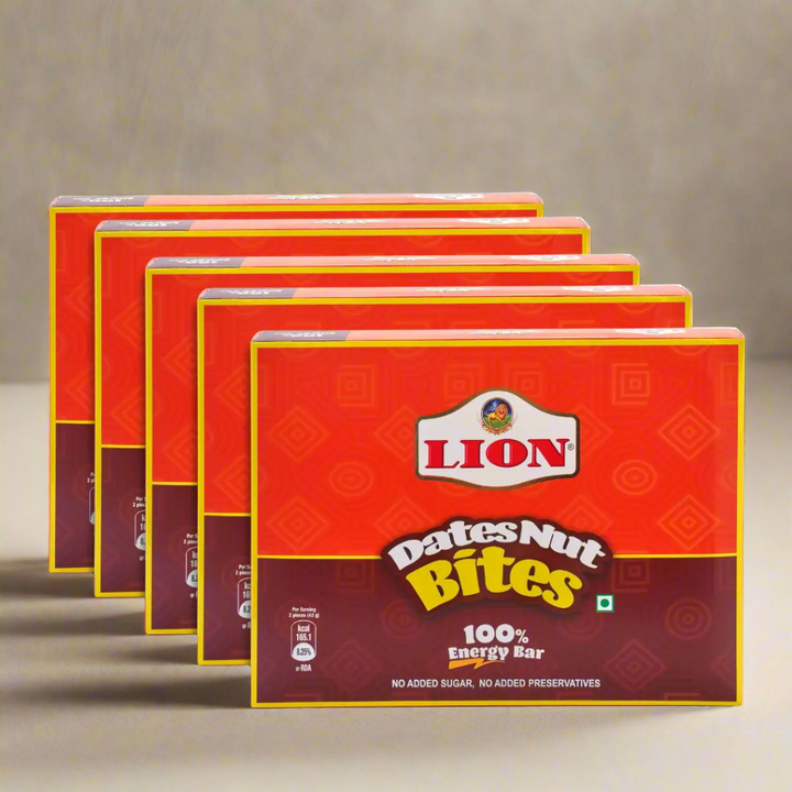 Dates Nut Bites – 420g (Pack of 5) | Healthy Snack Combo - Lion Dates