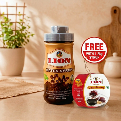 Lion Dates Syrup | No Added Sugar | Healthy Syrup for Milk, & kids