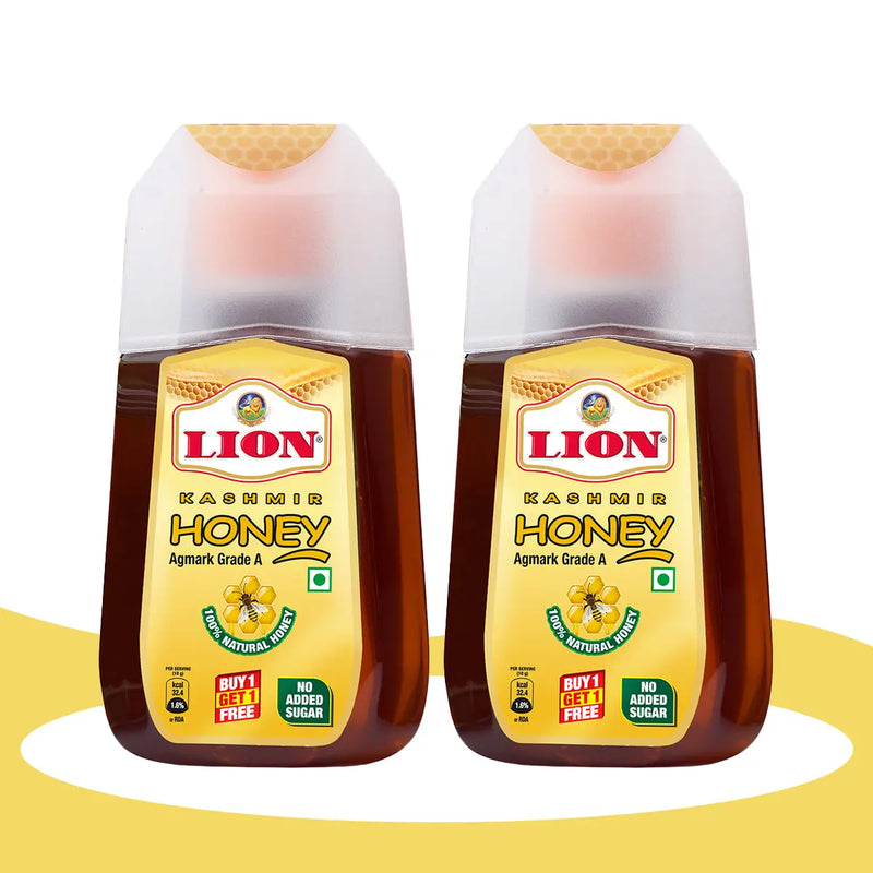 Lion Kashmir Honey | Pure Kashmir Honey 1+1 (500gm) - Lion Dates