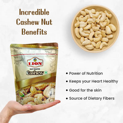 Roasted Cashew | Honey, Dates syrup & Salt | 3 Pack in one Price - Lion Dates