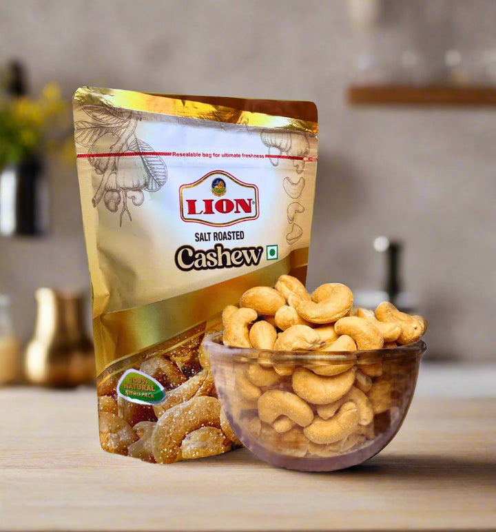 Salt Roasted Cashew | Gluten Free Snack - Lion Dates
