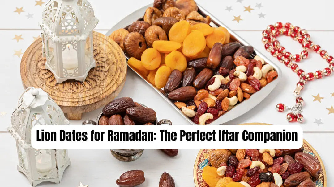 Lion Dates for Ramadan - Premium Quality Dates for Iftar, Breaking fast with Lion Dates - A Ramadan Tradition, Stuffed Lion Dates with Nuts - Perfect Iftar Snack