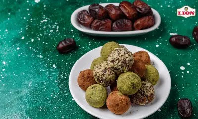 Coconut Date Balls with Lion Desert Queen Dates