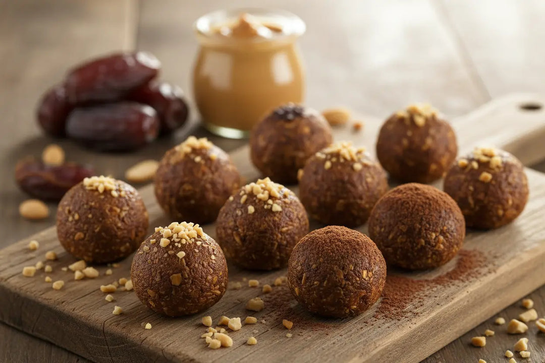 Dates & Peanut Butter Bites – High-Protein Snack for Kids & Adults