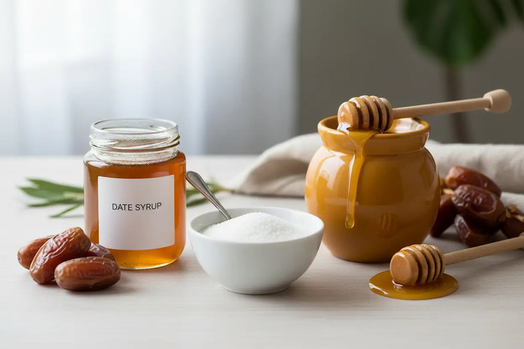 Dates Syrup vs Sugar vs Honey: Which is the Healthiest Sweetener?