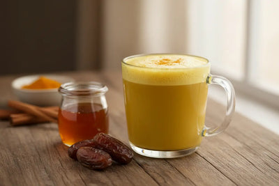 Dates Turmeric Latte – Anti-Inflammatory Golden Milk with Dates Syrup