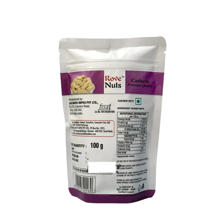 Rove Nuts Cashews