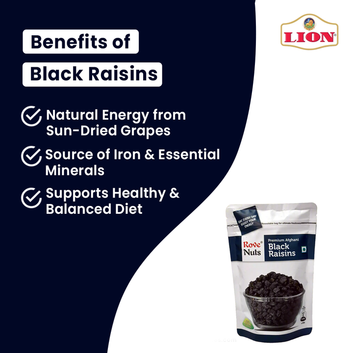 Rove Nuts Black Raisins