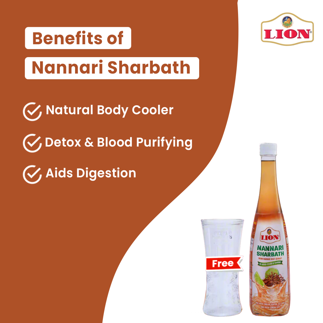 Lion Nannari Sharbath 700ml