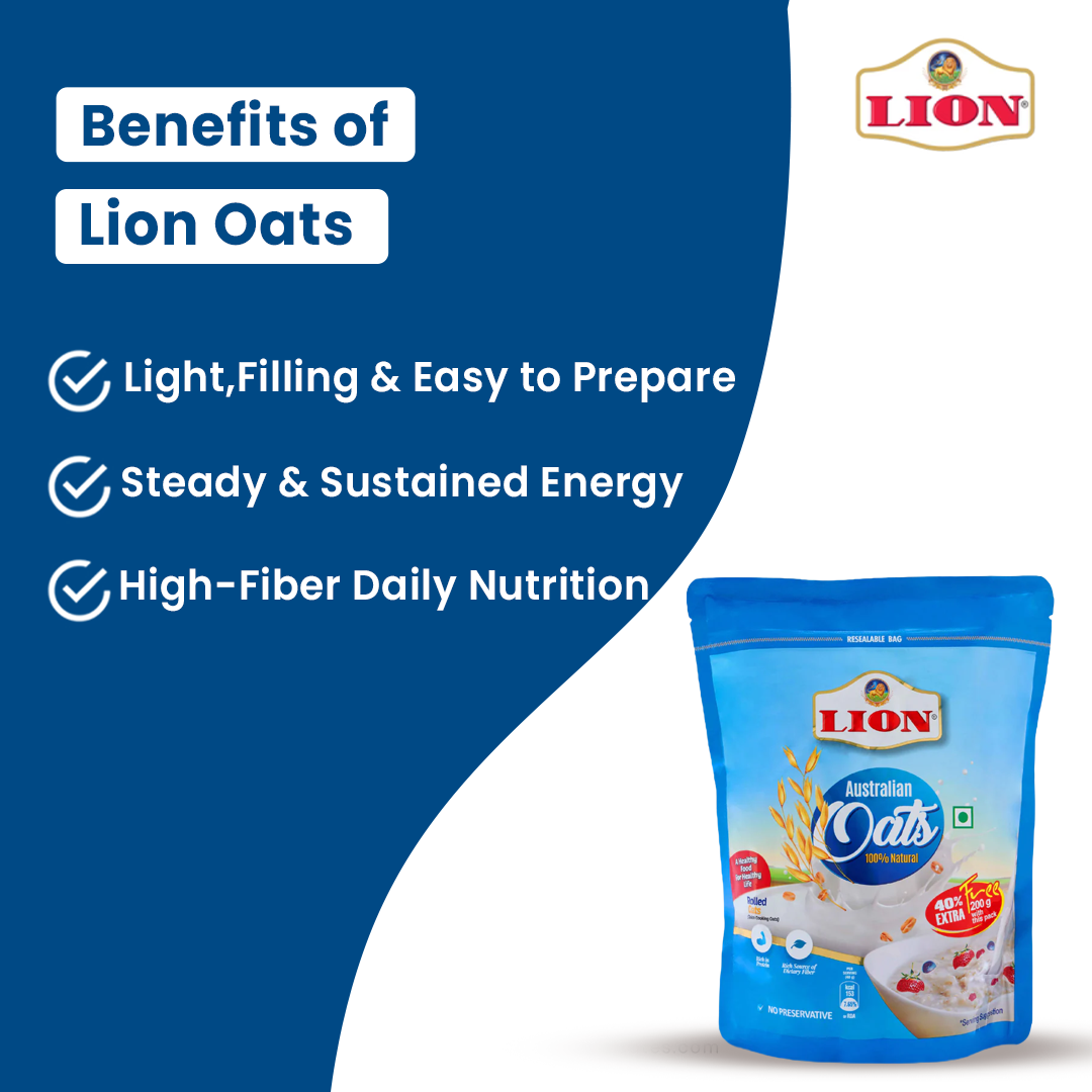 Lion Australian Oats | Oats for weight loss - Lion Dates