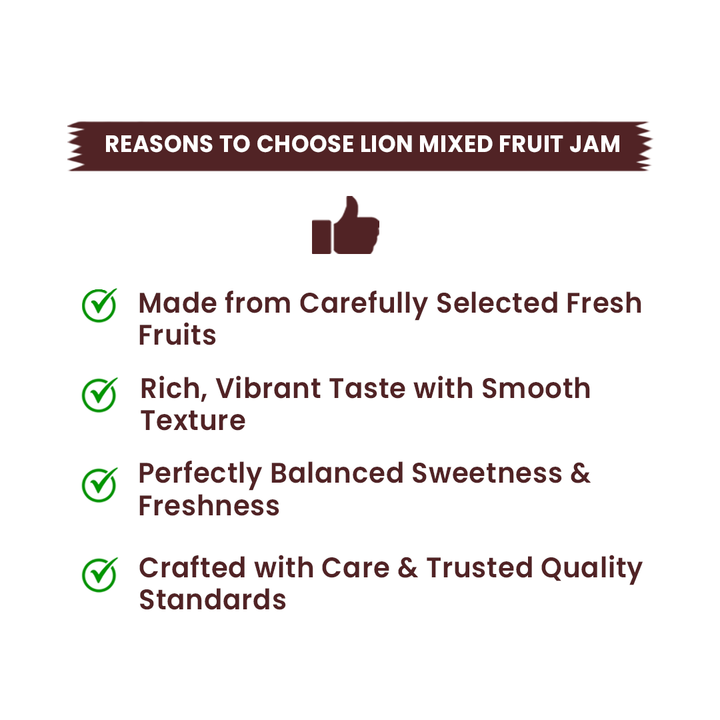 Buy Lion Mixed Fruit Jam