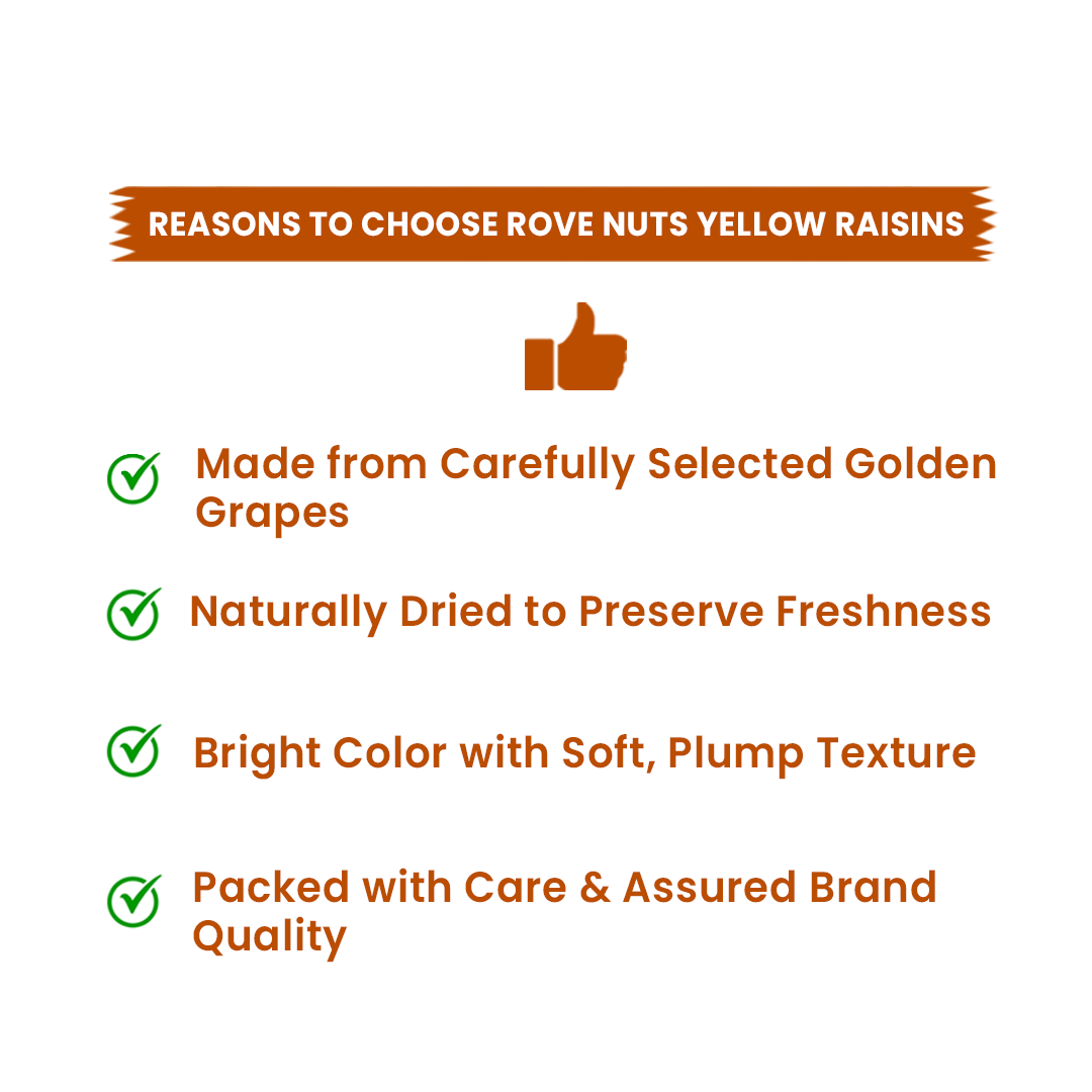 Rove Nuts Yellow Raisins