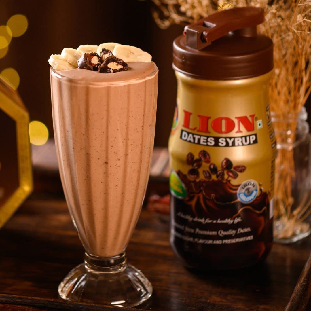 Lion Dates Syrup | No Added Sugar & Preservatives | Organic & Healthy Syrup for Milk, & kids