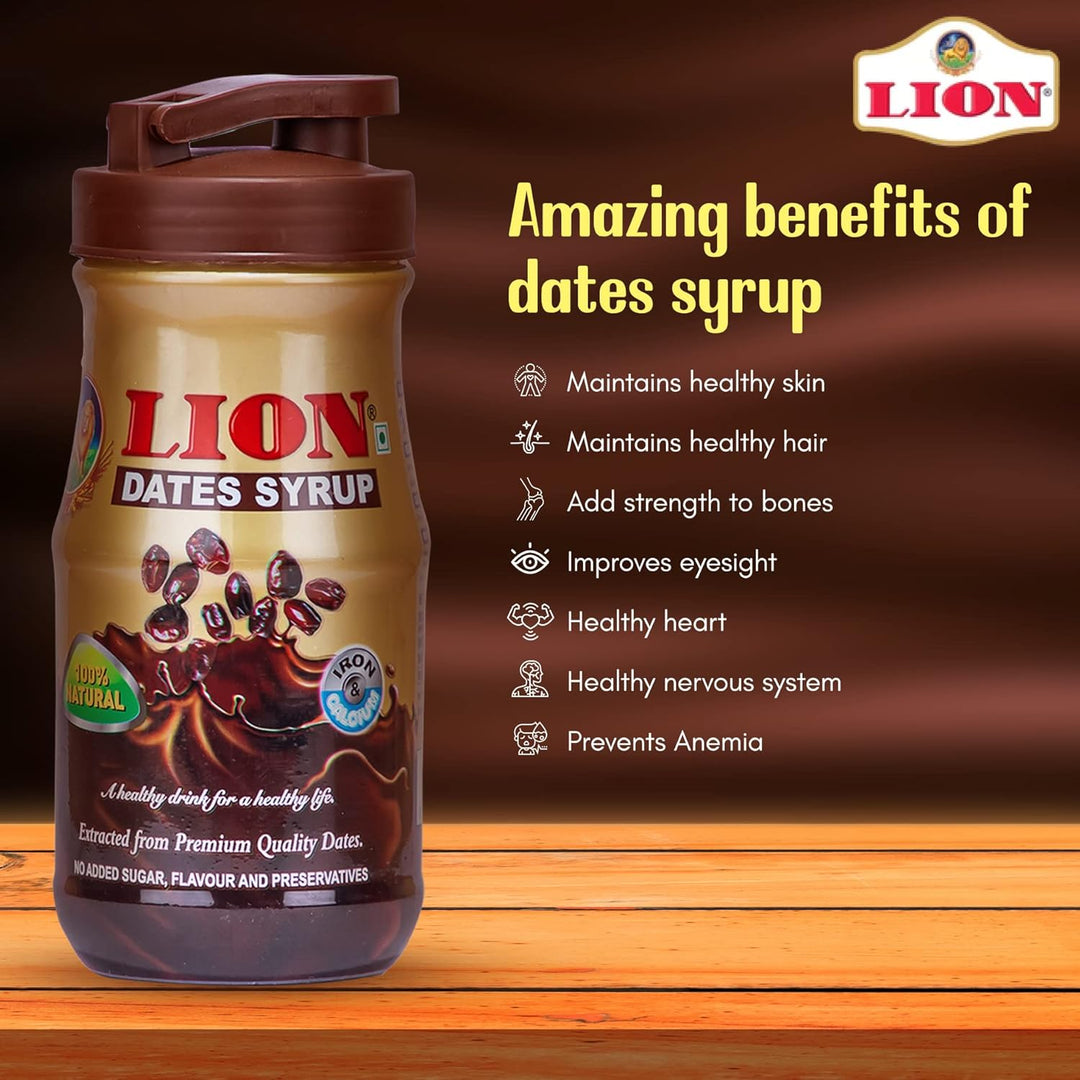 Lion Dates Syrup | No Added Sugar & Preservatives | Organic & Healthy Syrup for Milk, Kids & Babies