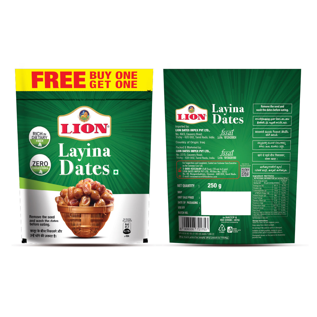Lion Layina Dates - Buy 1 Get 1 Free