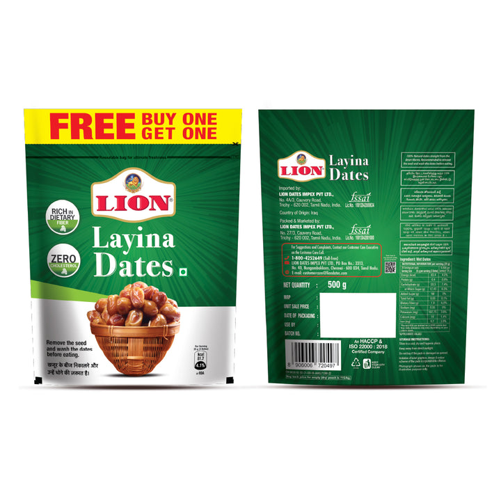 Lion Layina Dates - Buy 1 Get 1 Free
