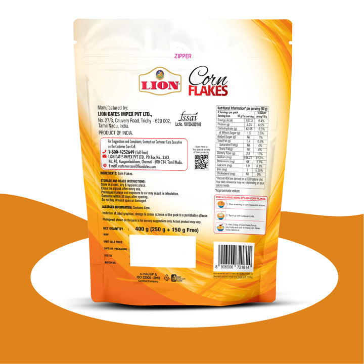 Lion Corn Flakes 400g (250g + 150g free)