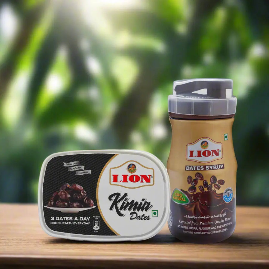 Bestseller Combo – Dates Syrup (1kg) & Kimia Dates (250g) - Lion Dates