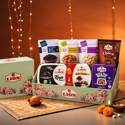 Premium Diwali Delight Pack – Dates, Chocolates & Dry Fruits Combo