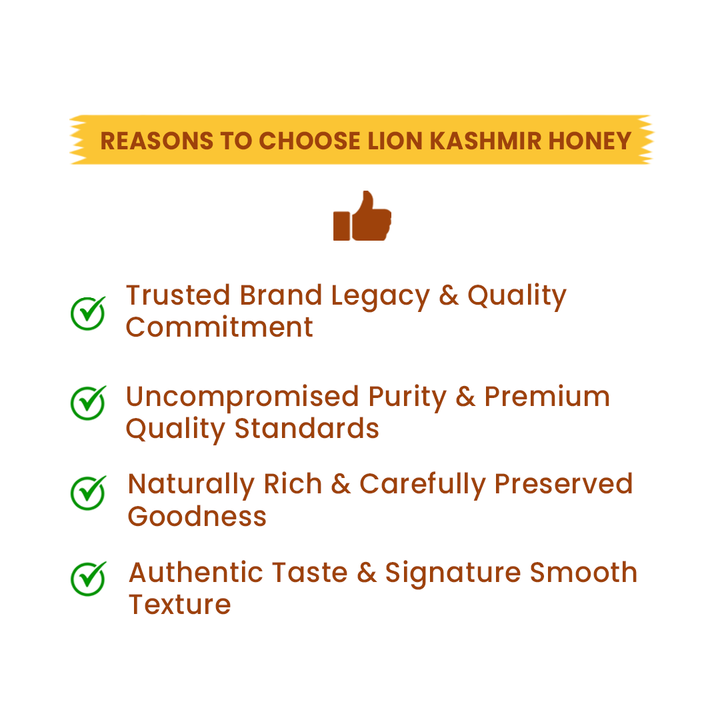 Lion Kashmir Honey - 1.2kg (1kg + 200g Free)