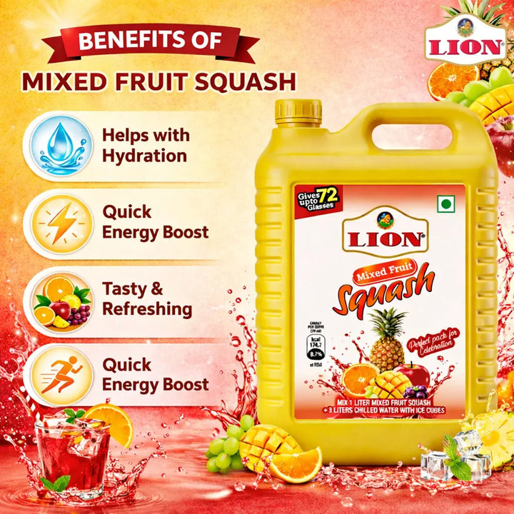 Lion Grape Squash Syrup 5L - Lion Dates