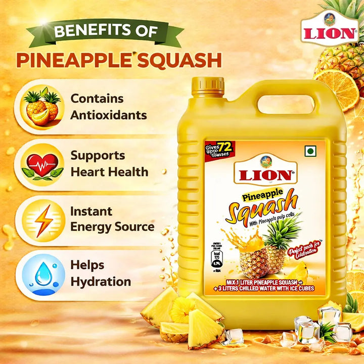 Lion Mango Squash Syrup 5L - Lion Dates