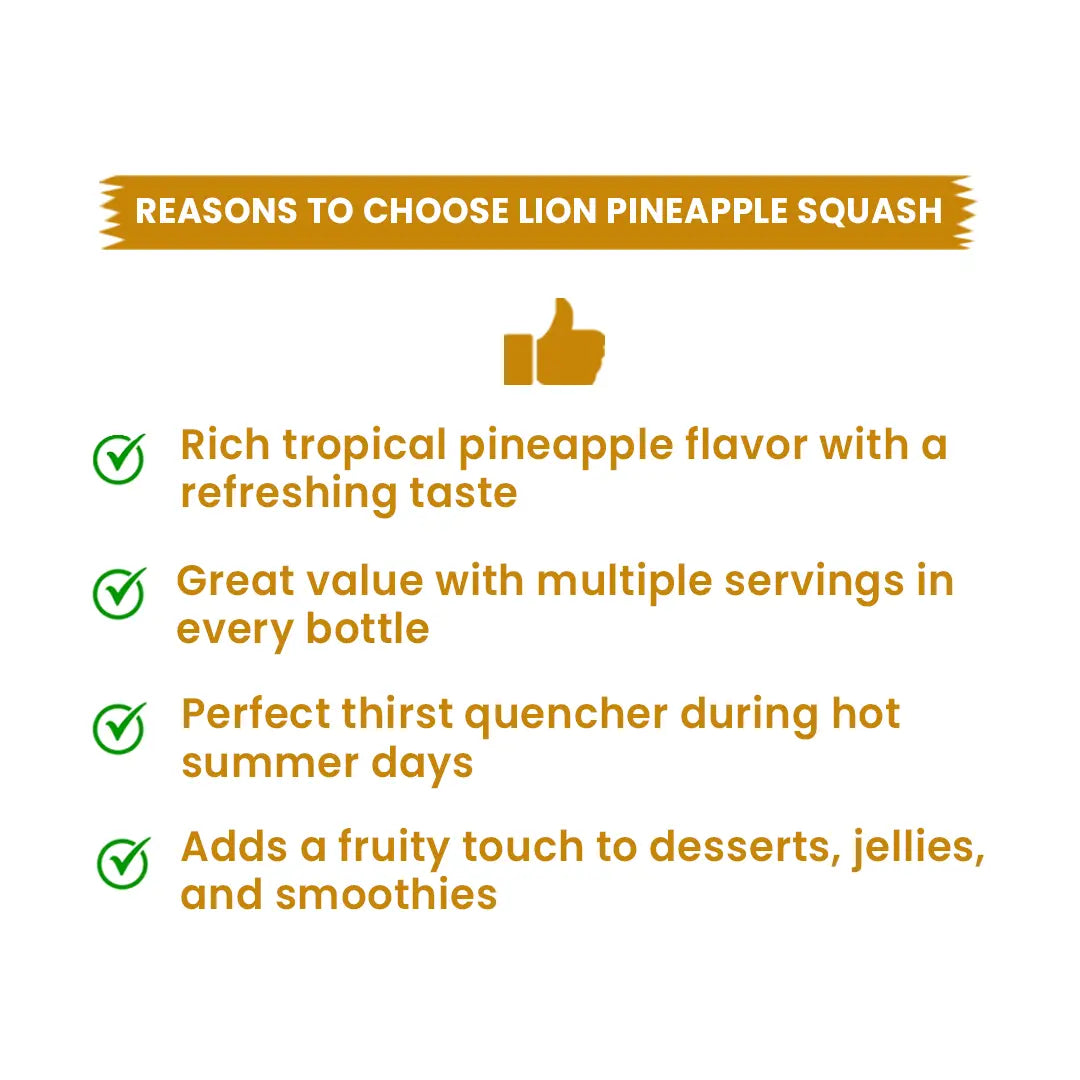Lion Mango Squash Syrup 5L – Lion Dates
