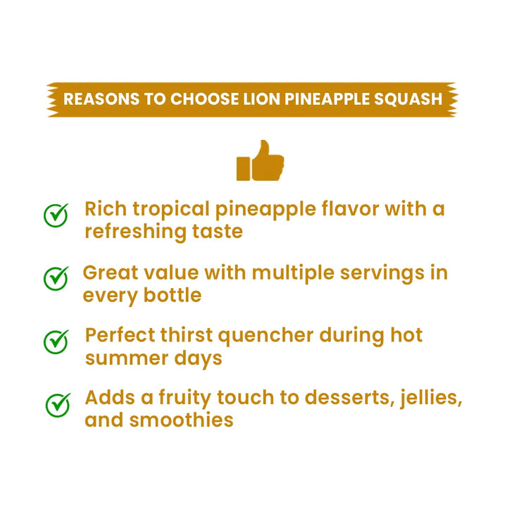 Lion Mango Squash Syrup 5L - Lion Dates