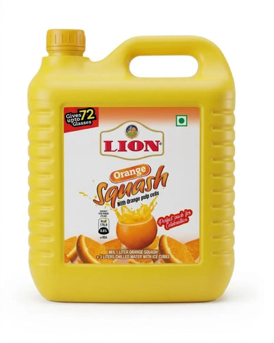 Lion Orange Squash Syrup 5L - Lion Dates