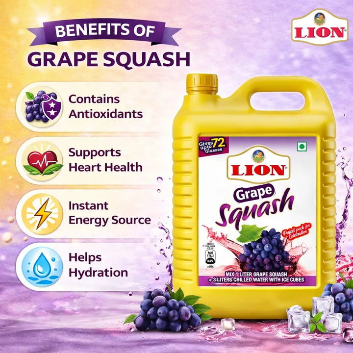 Lion Rose Sharbath Syrup 5L - Lion Dates