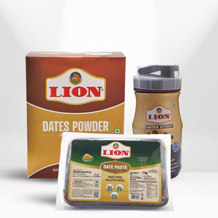 Lion Dates Trio Bundle – Syrup, Powder & Paste