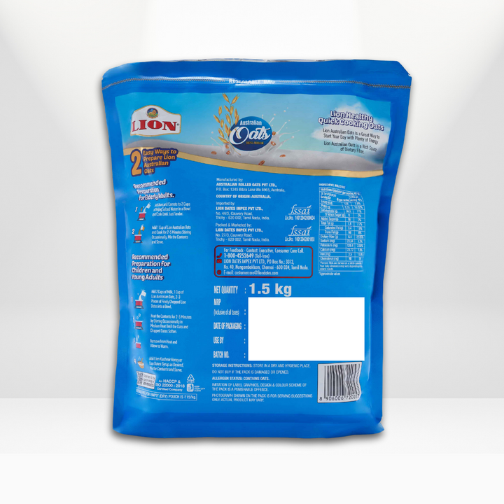 Lion Australian Oats | Oats for weight loss