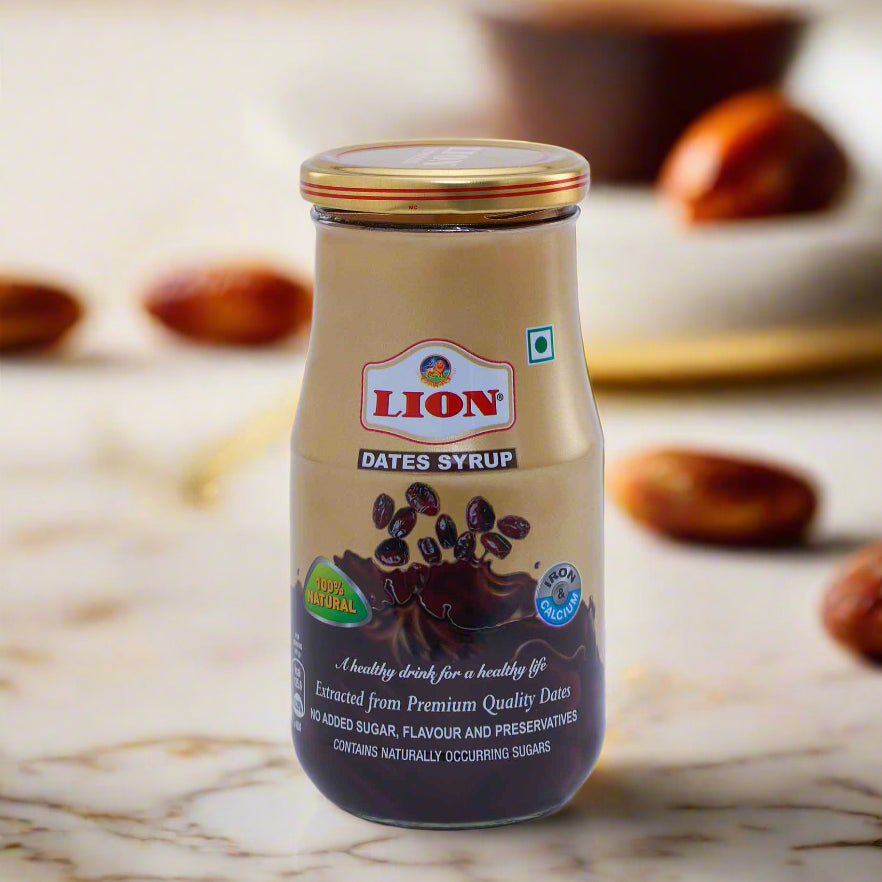 Lion Dates Syrup | No Added Sugar & Preservatives | Organic & Healthy Syrup for Milk, & kids