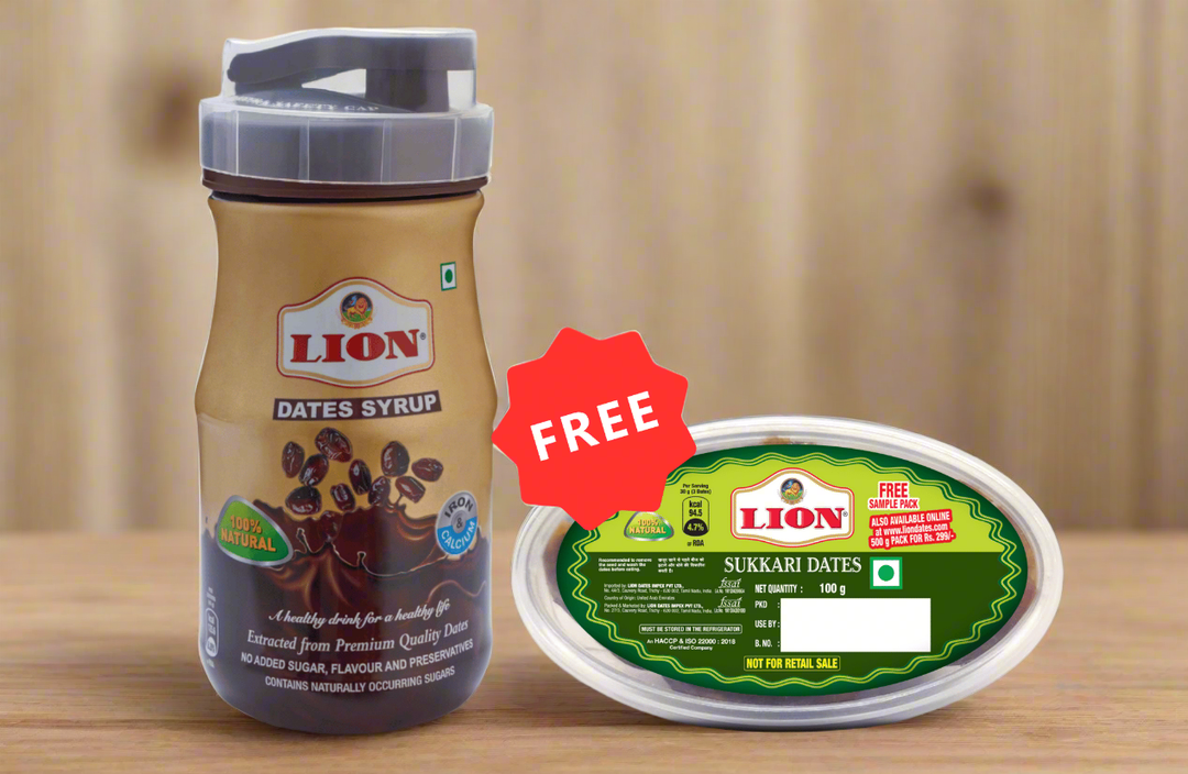 Lion Dates Syrup | No Added Sugar & Preservatives | Organic & Healthy Syrup for Milk, & kids