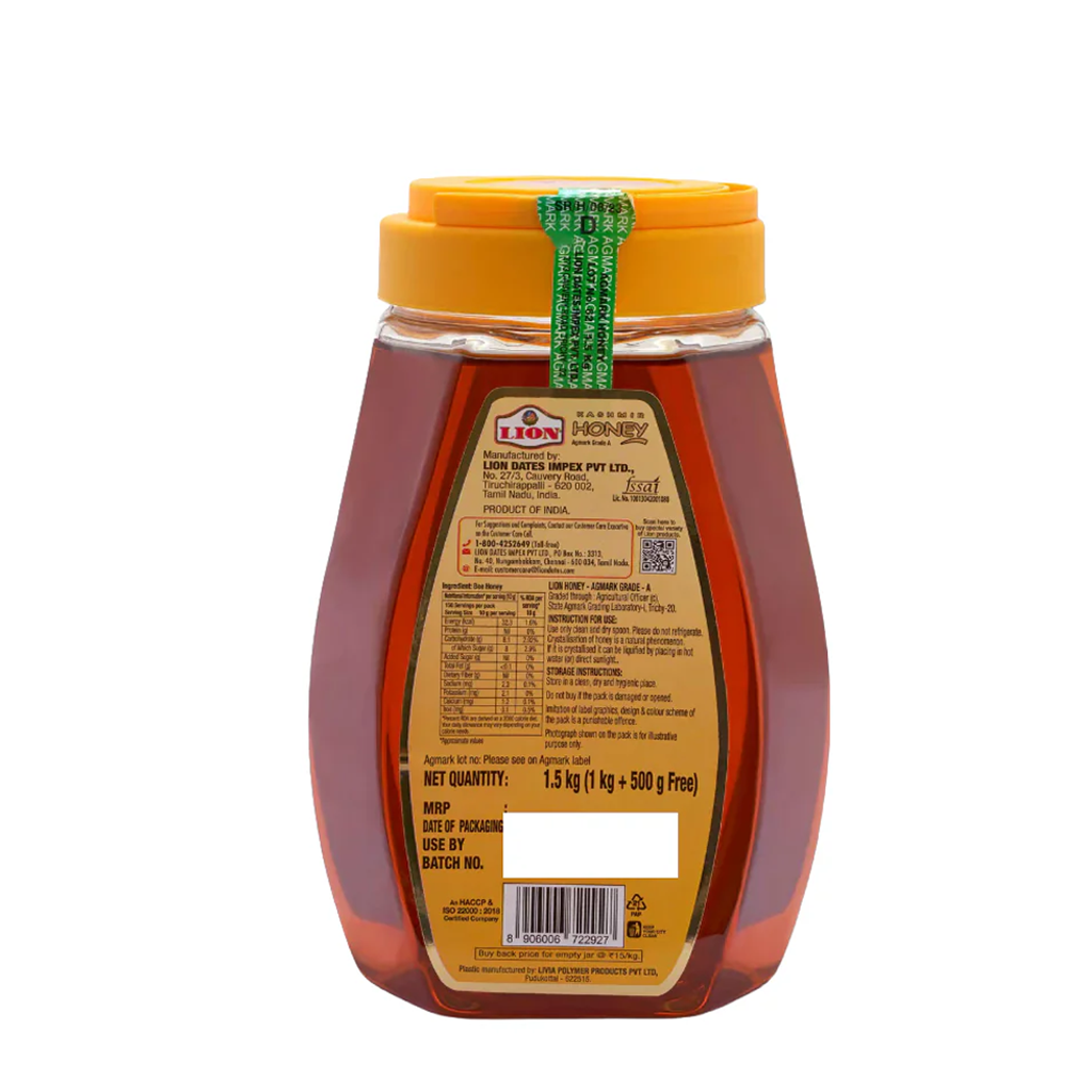 Lion Kashmir Honey - Buy 1Kg & Get 500gms FREE