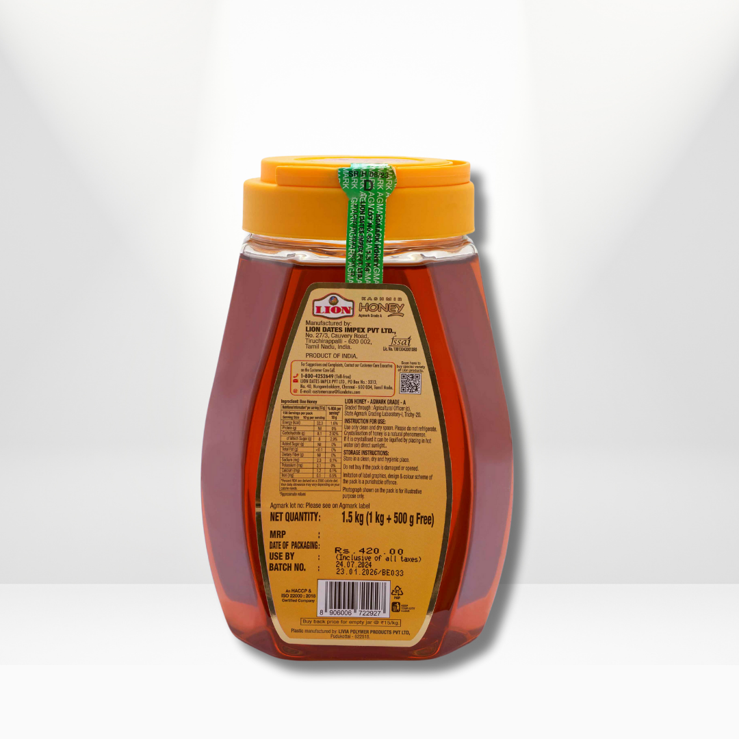 Lion Kashmir Honey - Buy 1Kg & Get 500gms FREE