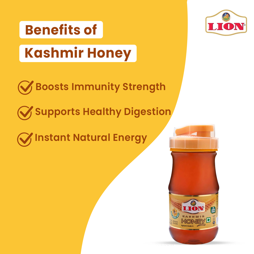 Lion Kashmir Honey - 1.2kg (1kg + 200g Free)